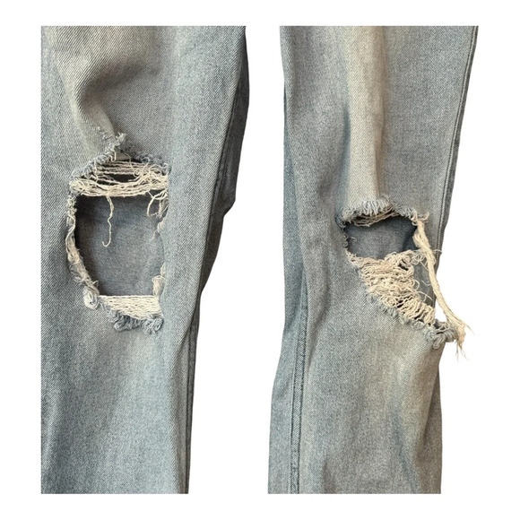 Hollister Ultra High Rise 90’s Vintage Straight Distressed Jeans. Size 25 - Picture 5 of 12
